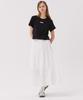 AWESOME STUDIO Cotton Tiered Long Skirt White