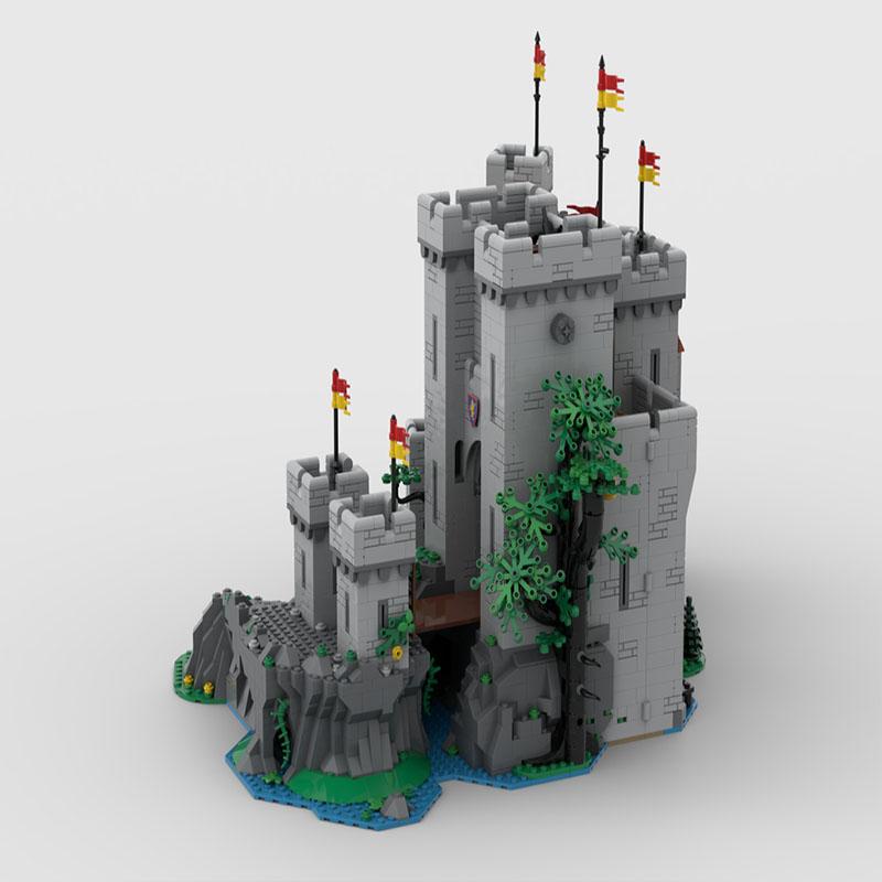 Spot MOC-183513 mattoncini da costruzione a particelle piccole Castello medievale decorazione cancello modello di costruzione giocattolo