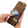 Zipper Cards Solt Purse Ring Holder Vintage Leather Wallet Case for Samsung Galaxy Z Flip 7 FE 6 5 4 5G Flip5 Bag Stand Cover