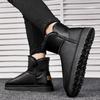 Botas de Nieve de Invierno para Hombre de Talla Grande con Aislamiento de Felpa Grueso Impermeables y Antideslizantes Botas de Algodón de Caña Alta Botas de Algodón