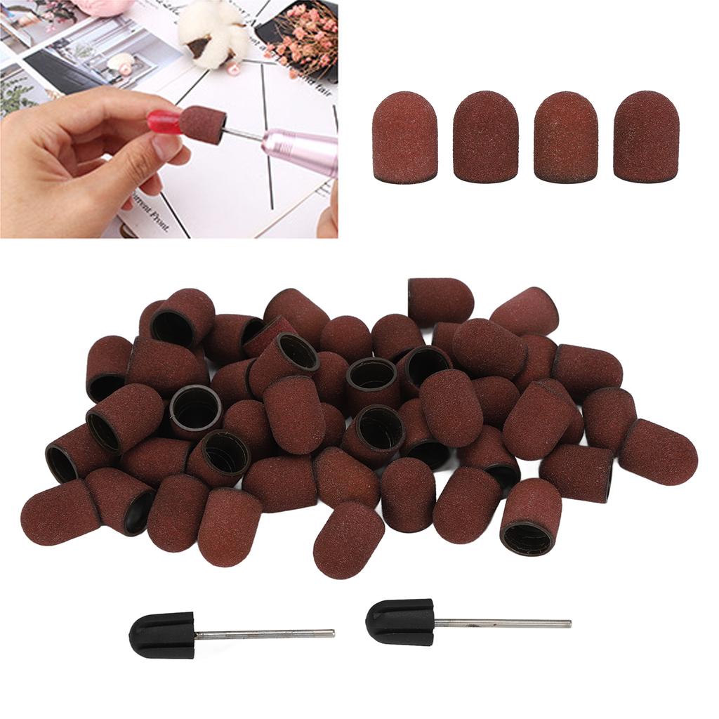 50PCS Nail Drill Bit Sanding Polishing Neat Beautiful Durable Fine Sand Nail Sanding Bands