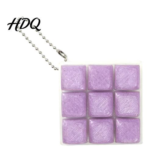 Stress Relief Toy 9-In-1 Keyboard Fidget with Ball Chain Push Gadget Button Finger Clicker Toy 9-Keys Keychain Anxiety Desk