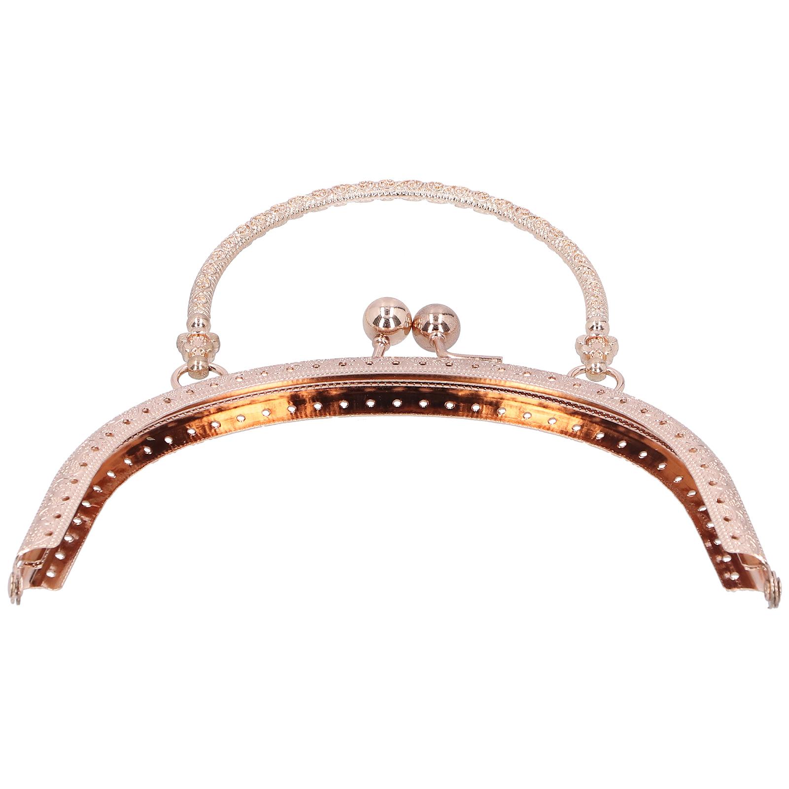 

Напівкругла ручка для гаманця Металевий замок-застібка для сумок 16.5 см Матеріали для DIY виготовлення сумок Бронзовий