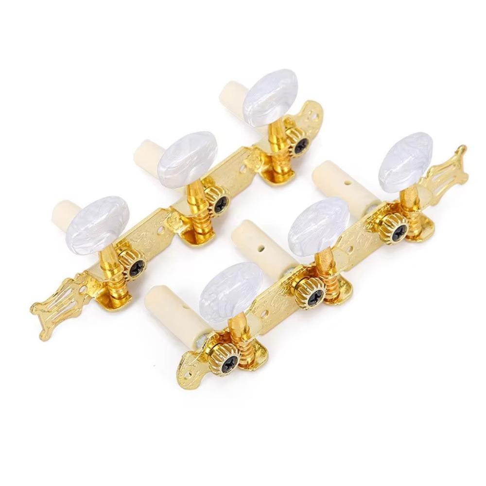 2Pcs/Set Semi-closed Machine Head Tuners Keys Metal Guitar String Tuning Pegs  Stringed Instruments