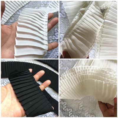 Multifunktions-Chiffon, 1 Yard, Spitzenbesatz, Zopfrock, Rüschensaum, Kleidungsstück, Plissee-Dekoration