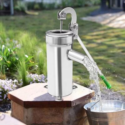 Pompa Manuale per Pozzo Robusta Manico Ergonomico Pompa a Risucchio Pompa ad Azionamento Manuale Acqua Casa Giardino