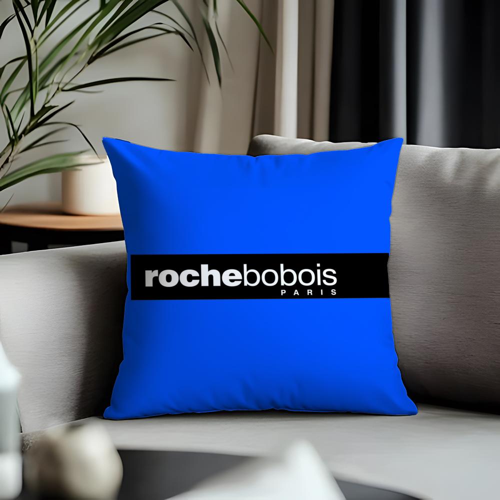 Hot Rroche Boboised Cushion Cover Antidustmite Pillowcase Invisible Zipper Silky Short Plush Sofa Cushion Cover