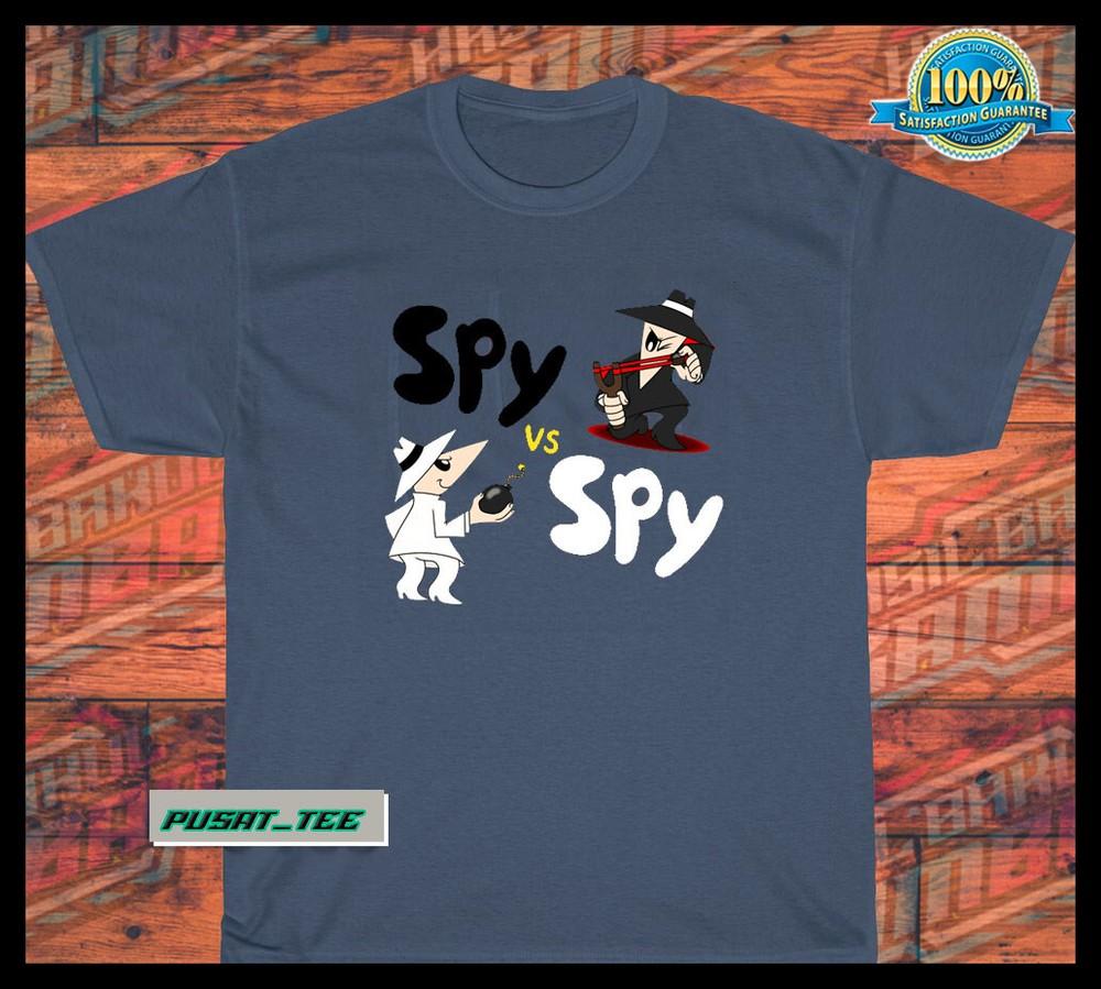 

New Spy vs Spy Cartoon logo american funny t shirt SIZE S-5XL Unisex T-Shirt XXXXL