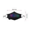 Mouth Cover LED Face Shield Rechargeable 4 Changing Light Cover Luminous Glowing Face Pary Decoration