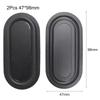 2Pcs Oval Shape Bass Diaphragm Black Auxiliary Bass Vibration Plate  Speaker DIY Modification