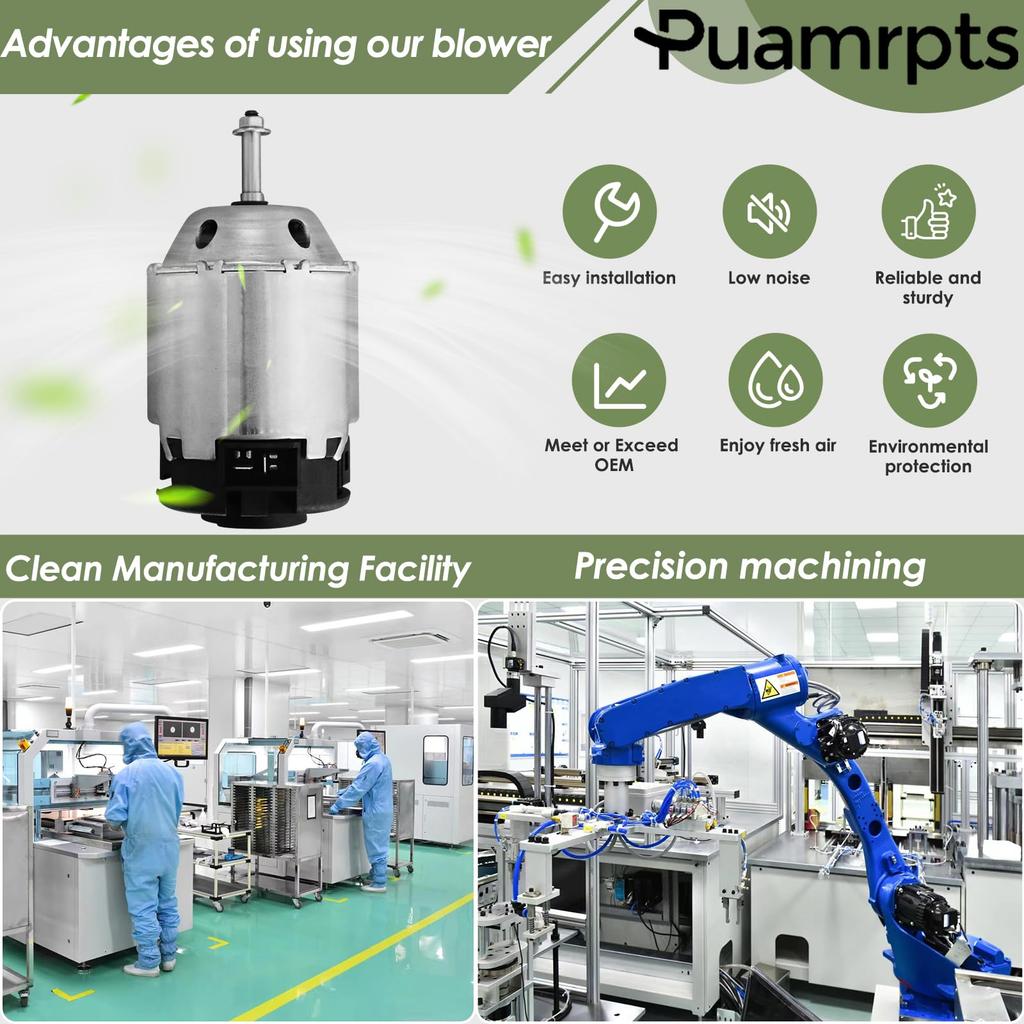 PUAMRPTS AC Heater Blower Motor - For Subaru Vehicles - Impreza 2002 2003 2004 2005 2006 2007, Replaces # PM4114