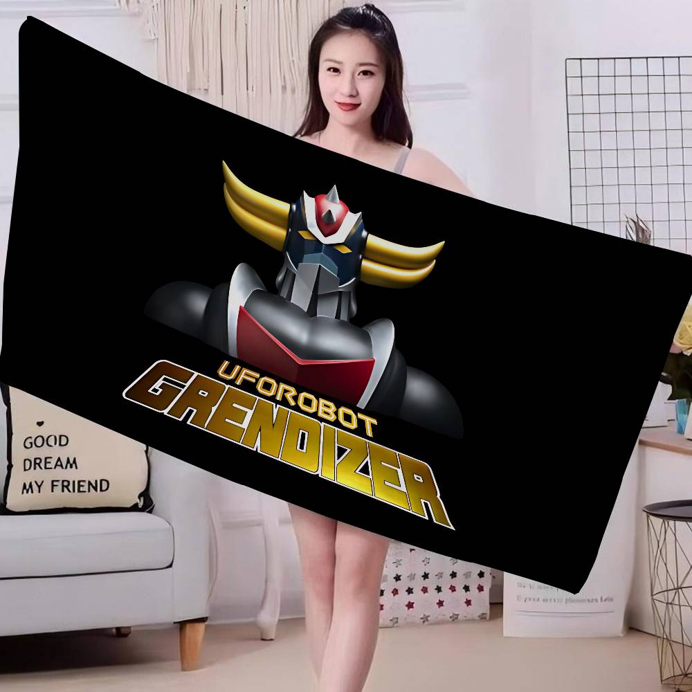 UFO ROBO G-GRENDIZERs G-GOLDORAKs Microfiber Beach Towel Absorbent Quick dry Soft Yoga Swimming Resort Mountain Climbing Towel