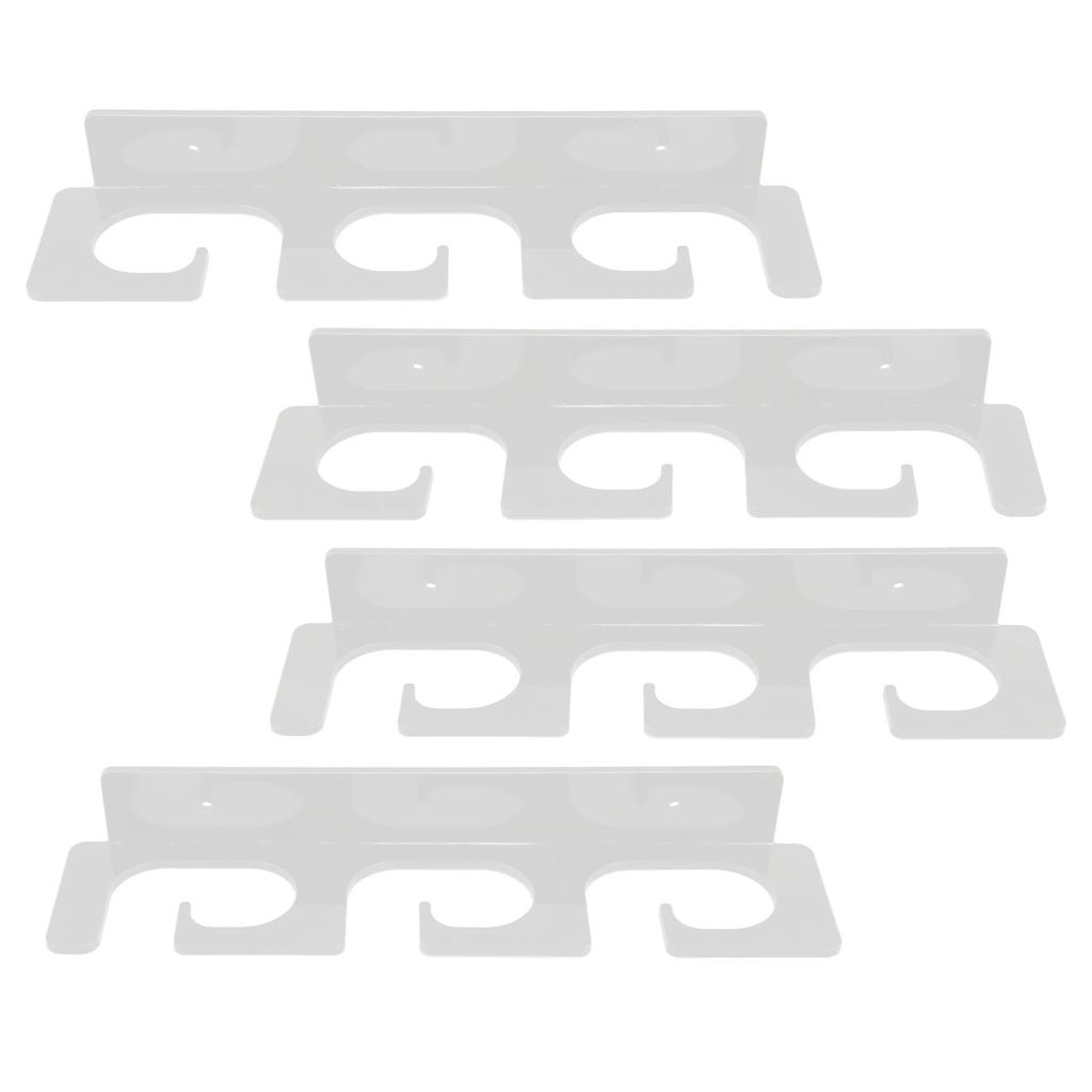 4Pcs Fishing Rod Holder Rugged Space Saving Stylish Holding 6 Rods Wall Mounted Fishing Pole Rack