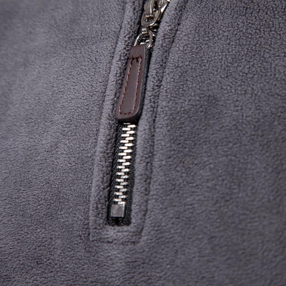 Men's Versatile Zip-Up Stand Collar Fleece Sweatshirt for Autumn/Winter
