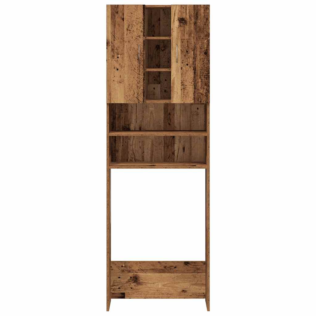 Vidaxl Szafka Na Pralkę, Stare Drewno, 64X25,5X190 Cm