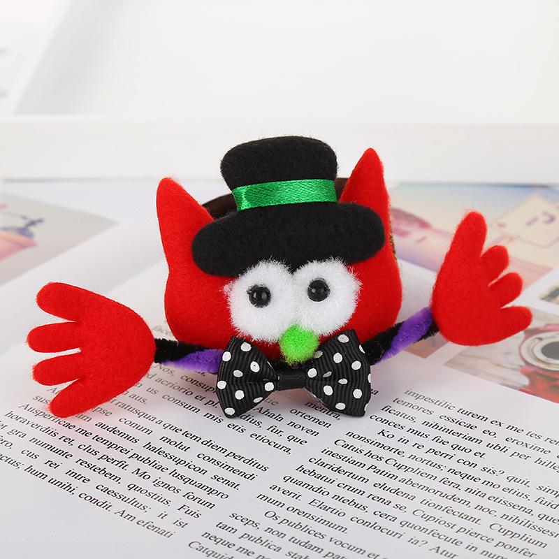 

Детский браслет с блестками на Хэллоуин с лампой, тыквой, летучей мышью, фланелевой игрушкой, хлопушкой, принадлежностями для танцев в кругу One Size