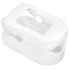2Pcs Oximeter Cover Portable Silicone Fingertip Pulse Monitor Protector for Travel Home(Black White )