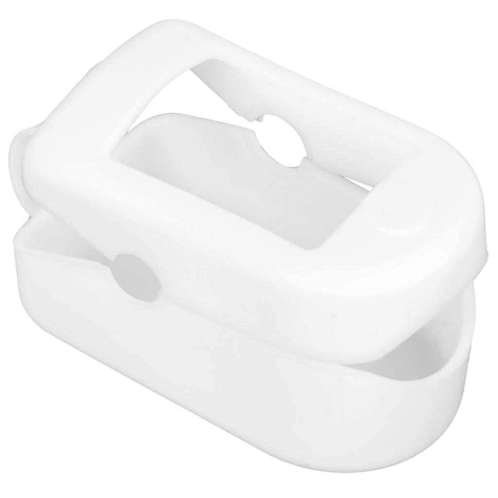 2Pcs Oximeter Cover Portable Silicone Fingertip Pulse Monitor Protector for Travel Home(Black White )