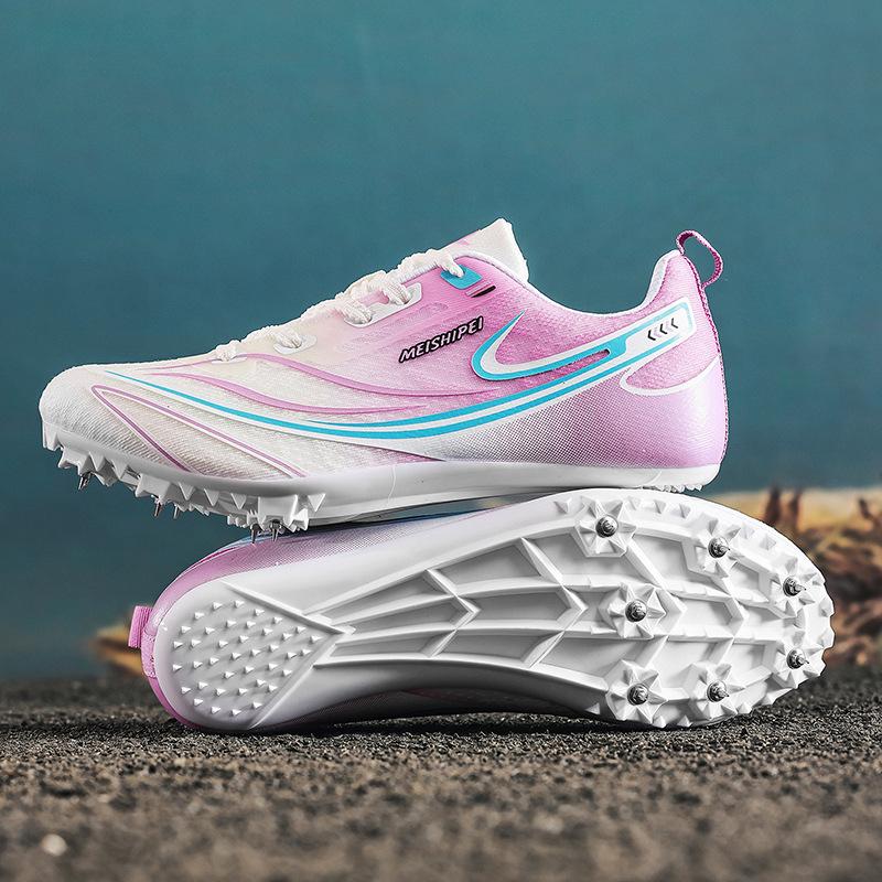 New professional track and field shoes nail football shoes running shoes sprinting medium and long distance running sports shoes female long jump stud
