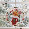 Strass Malerei Sonnenfänger Set Weihnachtskit, DIY Kunst mit Kunstperlen für Erwachsene Bastelbedarf für Anfänger, Acryl Weihnachten Schmuck Bastelmaterial