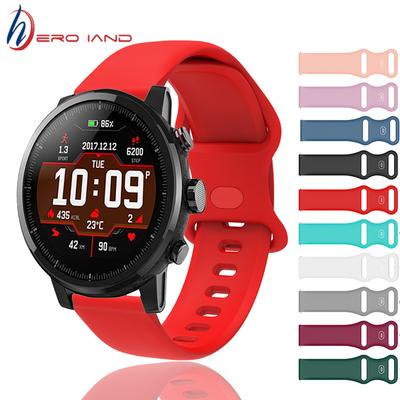 Silikon-Armband für Xiaomi Huami Amazfit Stratos 3 Ersatz 22MM Armband für Amazfit Stratos 3 2/2S PACE Smartwatch Correa