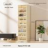 Foldable No-Assembly Shoe Cabinet: Magnetic, Transparent, Dustproof, Large Capacity, Thickened Design for Home Use.