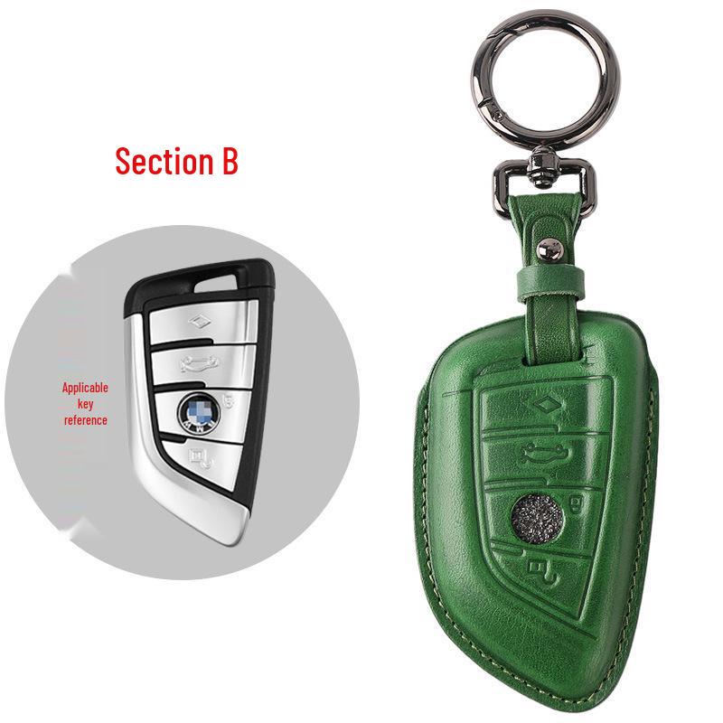 Genuine Leather Key Case for BMW 5 & 7 Series - Blade Key Compatible
