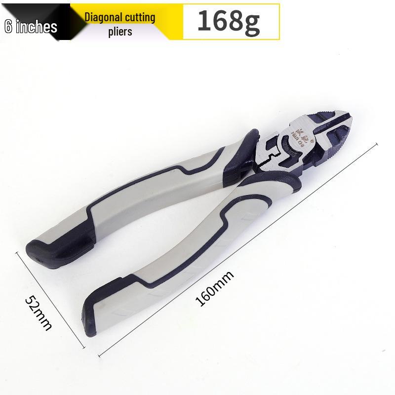 High Hardness Steel Wire Cutters & 6-inch Angled Pliers for Household Use