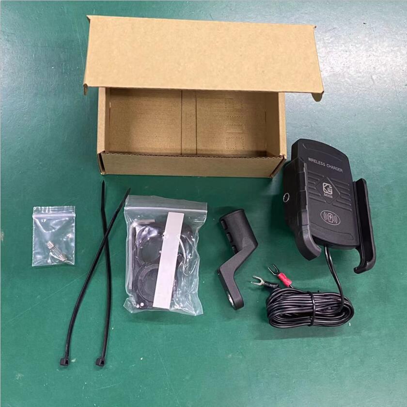 15W Waterproof Wireless Charging Phone Holder for Bikes and Motorcycles