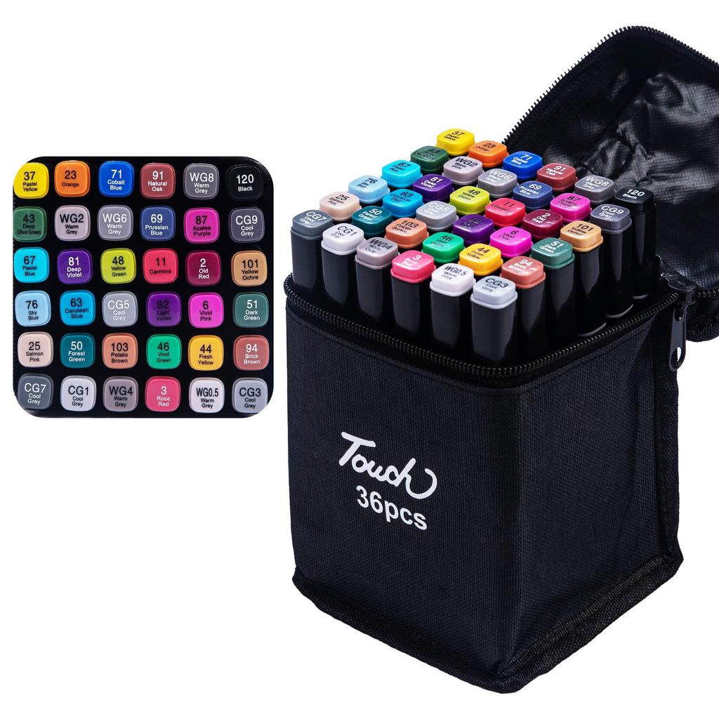 Fixy na bázi oleje s dvojitým hrotem pro studenty umění a anime, ideální pro dětskou kresbu a vybarvování.