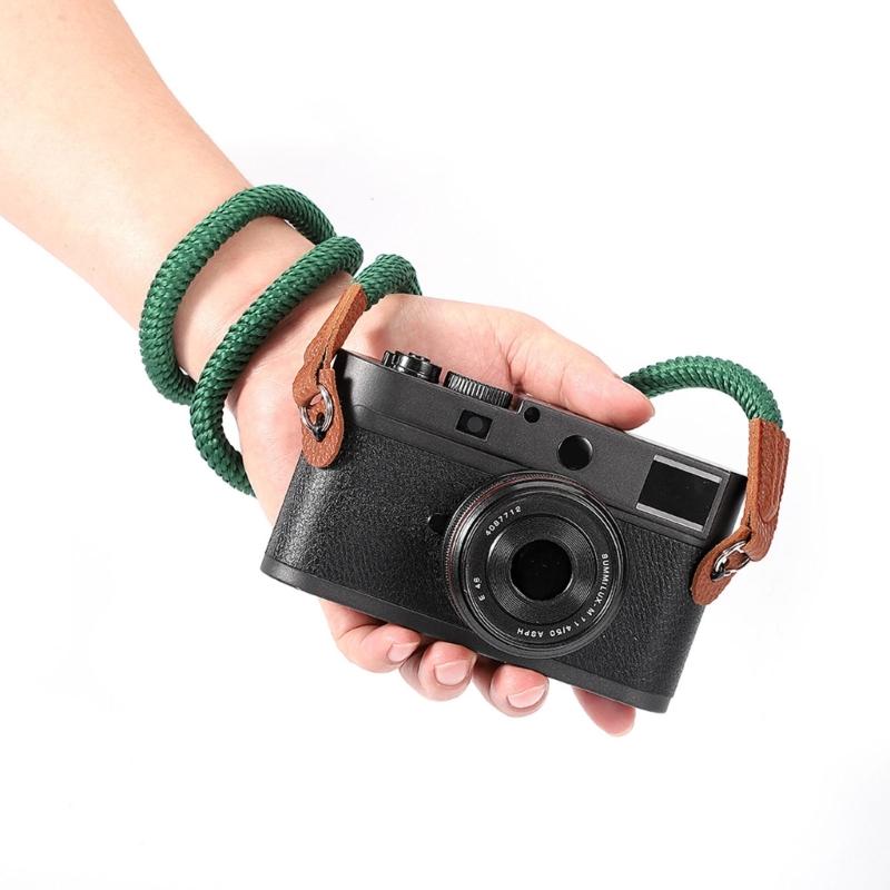 Quick Release Round Rope Camera Strap Adjustable Neck Shoulder Wrist Lanyard for DSLR Cameras with Safety Buckle