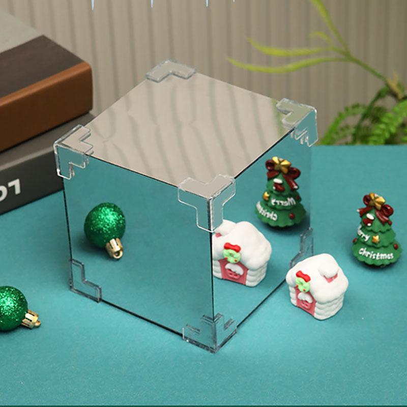 USB Christmas DIY Magic Cube Decoration LED Handmade Luminous Desktop Crafts Material Christmas Santa Claus Ornaments Decor