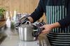 Stripe Apron Green Short [Marks International] Butcher's DX-101GR