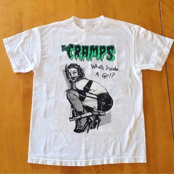 Rare THE CRAMPS Band Tee Tour Concert t shirt NI393 FREE SHIPPING XXXL