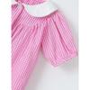 Children'S College-Style Fashionable Plaid Short-Sleeve Woven Cotton Summer Dress