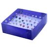 Korean Simple Street Stall Boxed Earrings: 4mm Shiny Resin Rhinestone Studs