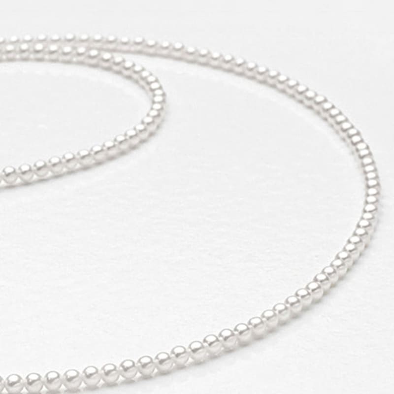 ATTICA [S925] Raw Essential Classic 3mm Pearl Necklace.nas027