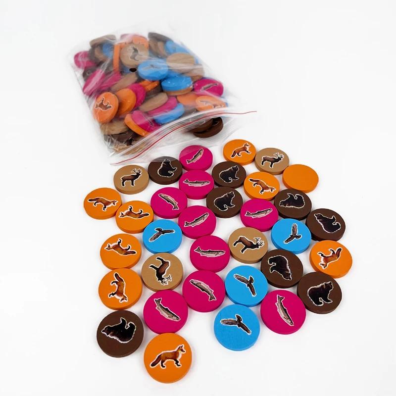 Cascadia Board Game Set English Chess Version Easy Rules Fast Play Educational Fun for Kids Adults and Family Gatherings