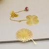 Brass Leaf Vein Metal Bookmarks - Student Stationery & Gifts (2026)