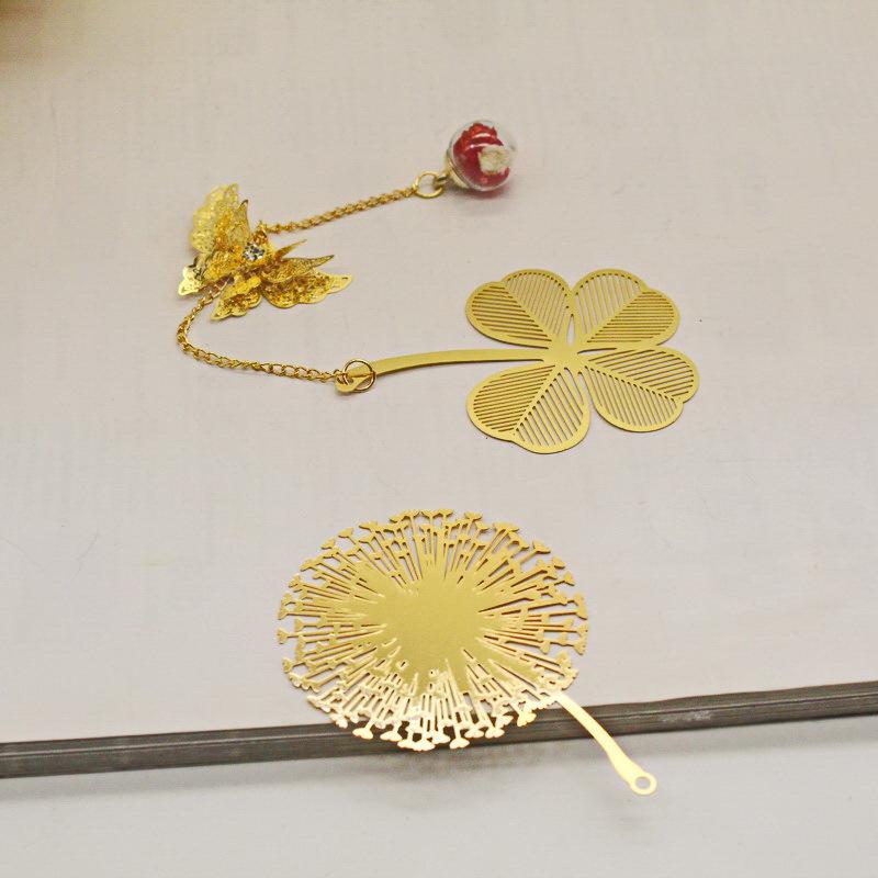 Brass Leaf Vein Metal Bookmarks - Student Stationery & Gifts (2026)
