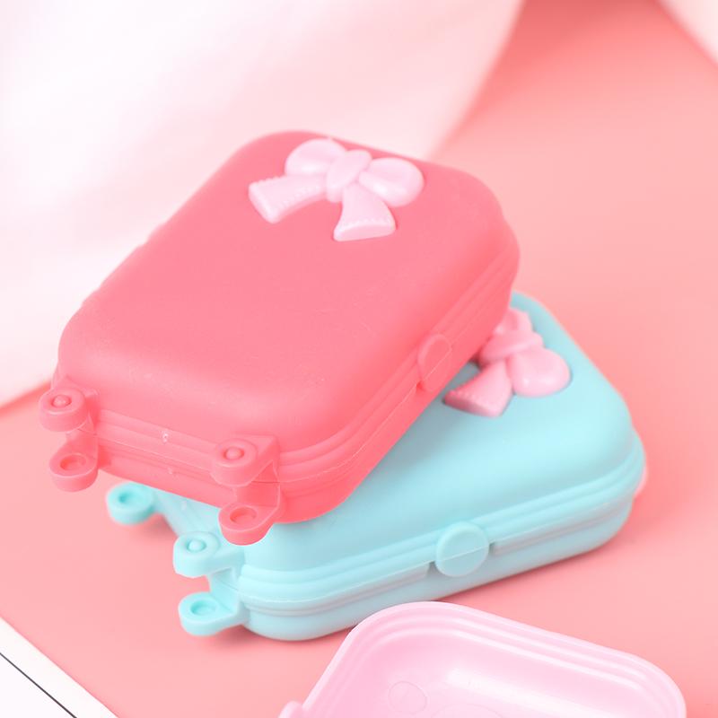5Pcs Dollhouse Miniature Suitcase Doll Luggage Handbag Model Decor