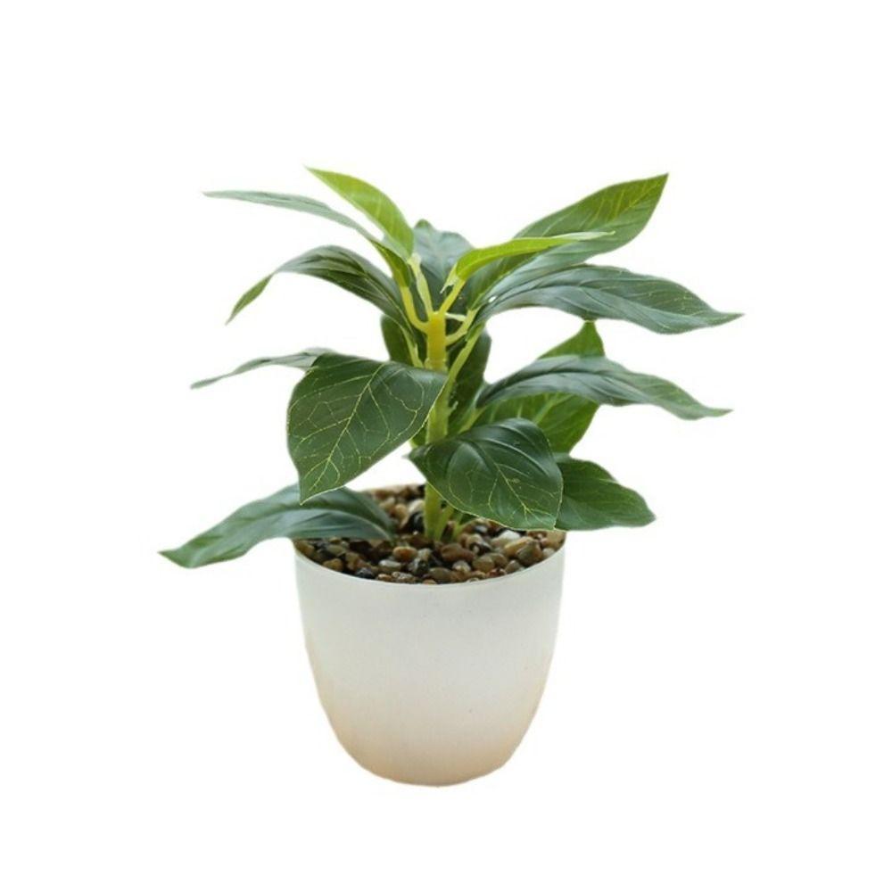Lifelike Simulation Potted Plants Plastic Green Pot Plants Decoration Outdoor Indoor Decoration
