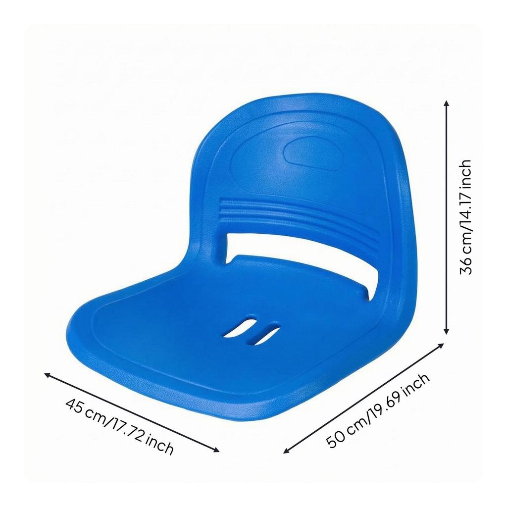 Grandstand Chair Hollow Blow-Molded Ribbed Backrest Stadium Seat for