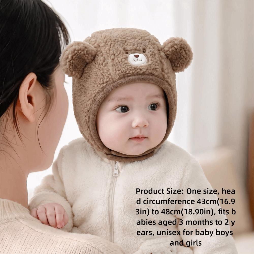 Thick Warm Toddler Winter Earflap Hat Ear Protection Thick Warm Baby Hat Outdoor Play