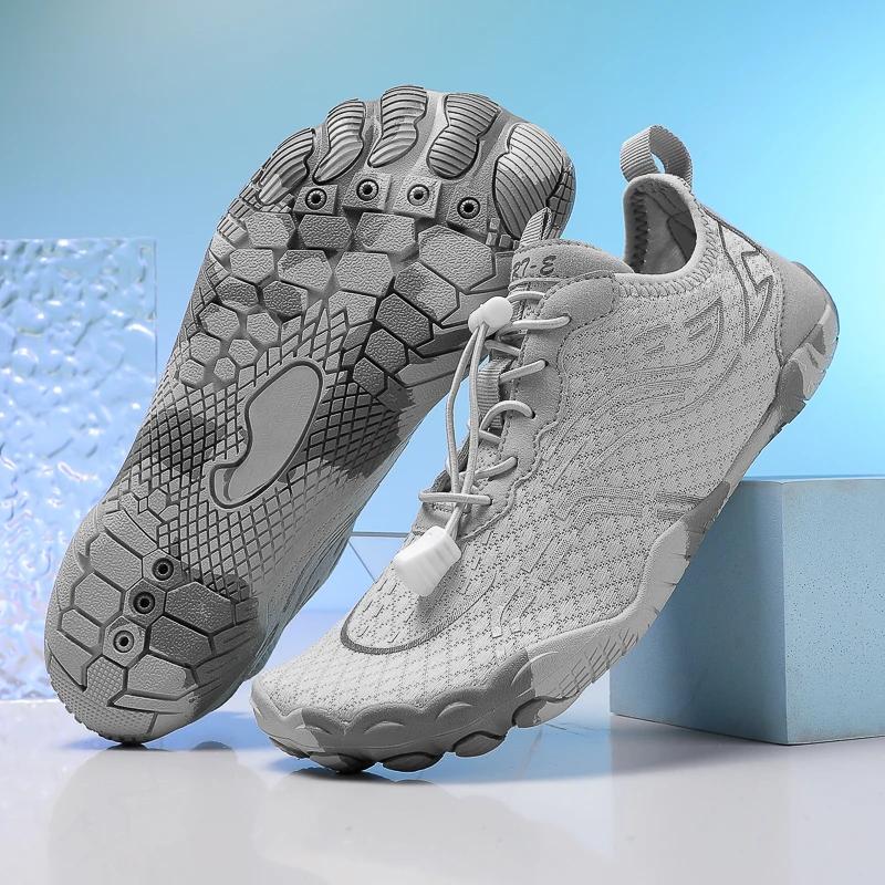 Men And Women's Barefoot Aqua Water Wading Rive Tracing Shoes Couple Sports Sneakers for Swimming Beach Walking Unisex Footwear