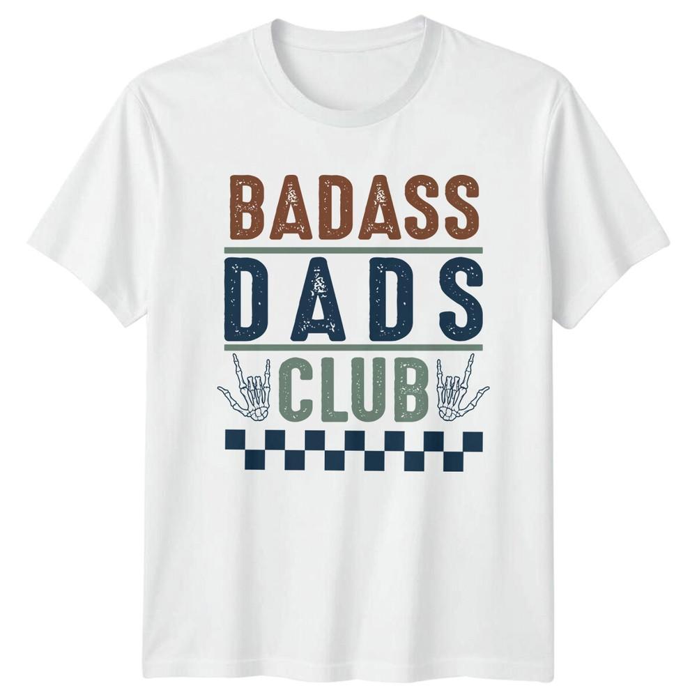 Badass Dads Club Rock Hand Fathers Day Graphic TShirt S