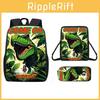 Dinosaur Print Animal Children School Backpack With Durable Material Oxford