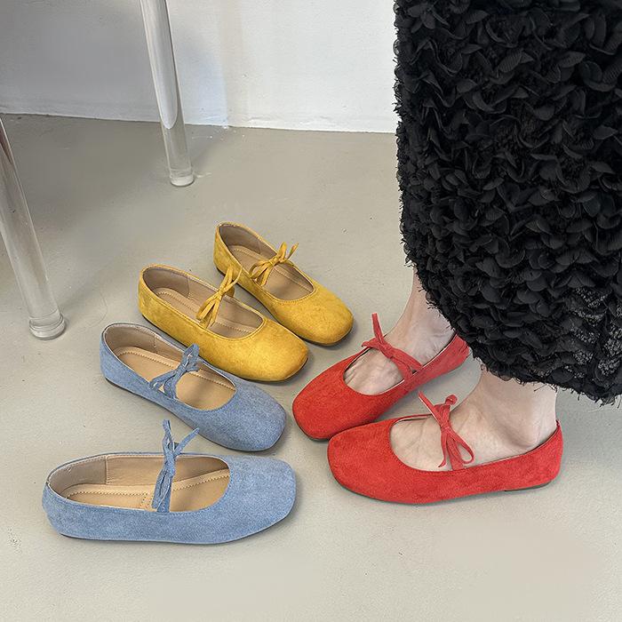 Simple and Sweet Bow with Skirt Mary Jane Female Summer 2025 New French Non-slip Beanie Shoes Single Shoe Tide