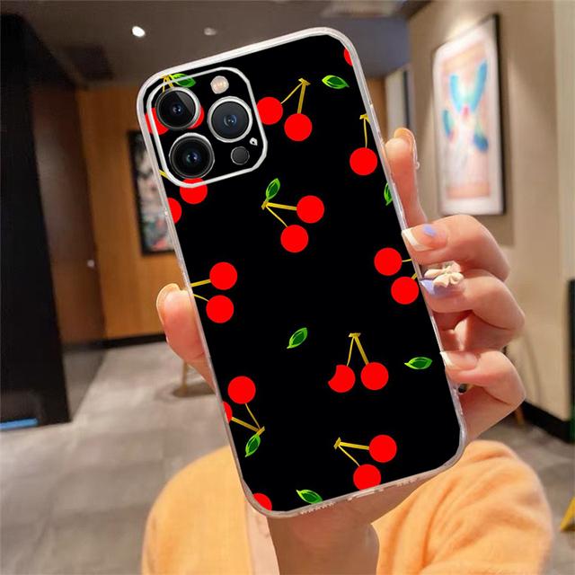 Pouzdro na telefon pro iPhone 14 13 12 11 Pro Max Xs Max Xr X 12mini 14 Plus Se Ovocné pouzdro Funda Capa Cell