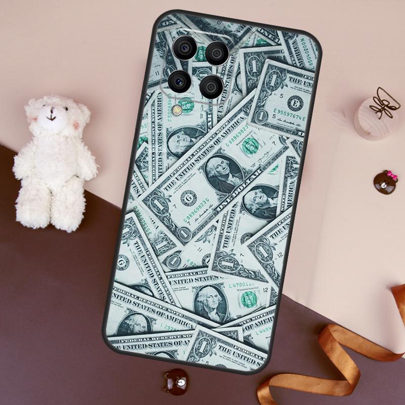Banknote Dollar Cash Money Case For Samsung Galaxy M11 M31 M21 M53 M13 M32 M52 M15 M35 M55 M14 M34 M54 M06 M16 M36 M56